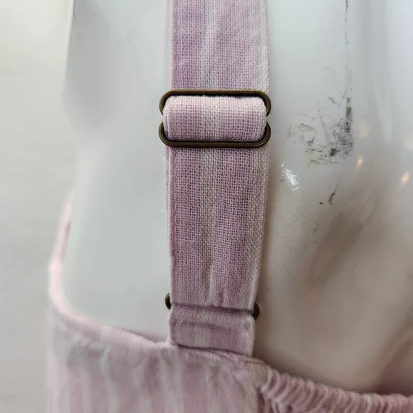 Sonoma Linen Blend Stripped Dress Size Medium - Picture 9 of 12